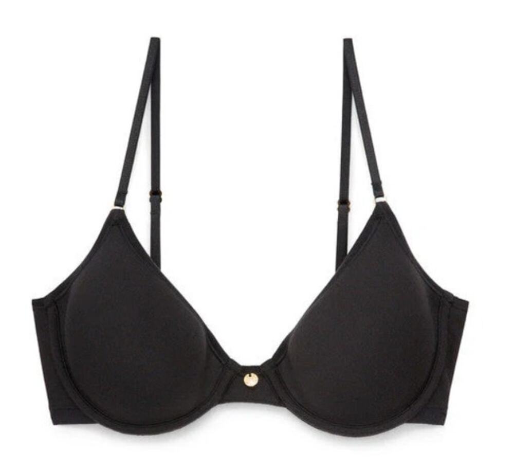 Natori Understated Contour Pad in Black Bra Size 32D Style #132025 NWOT $70